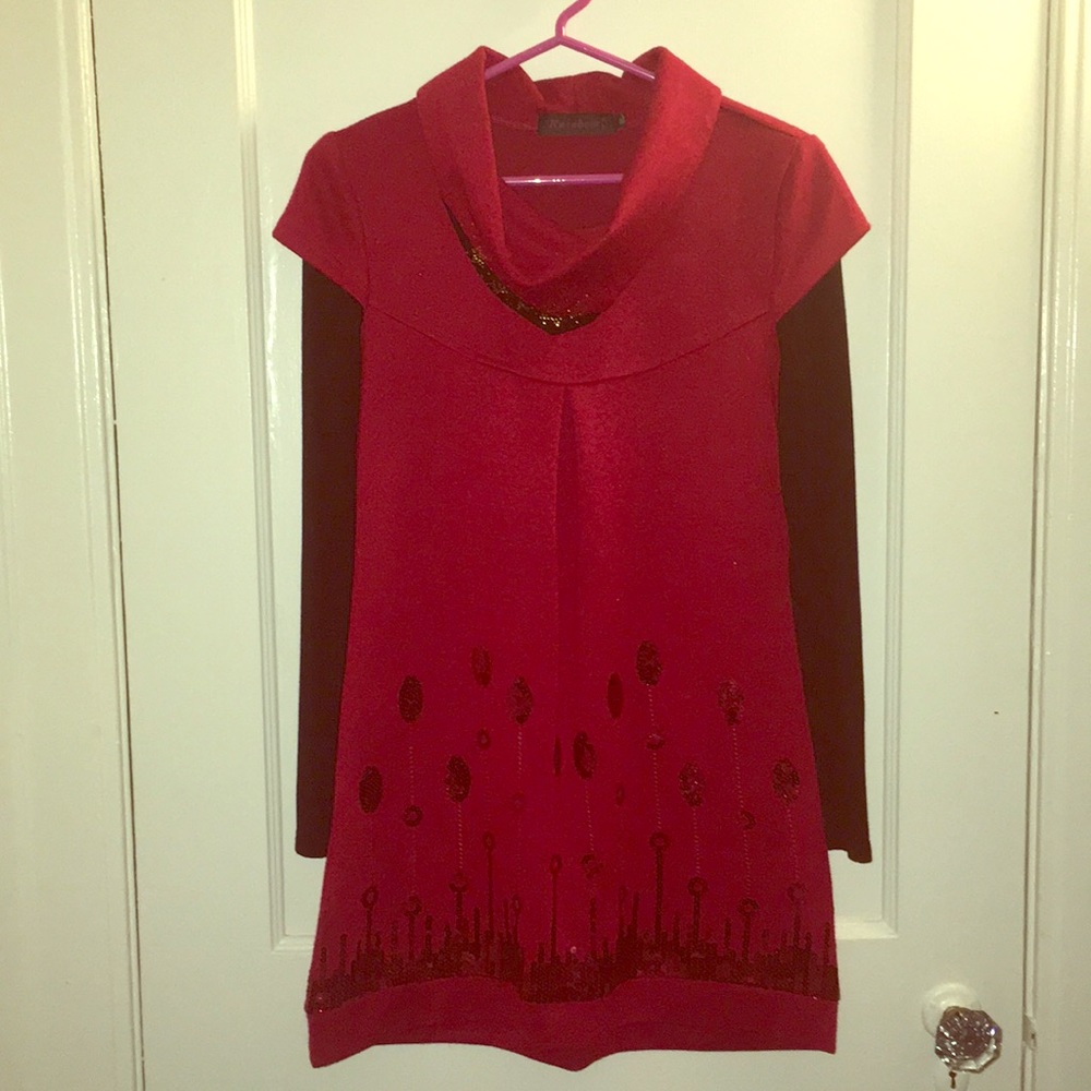 Holiday midi sequin dress